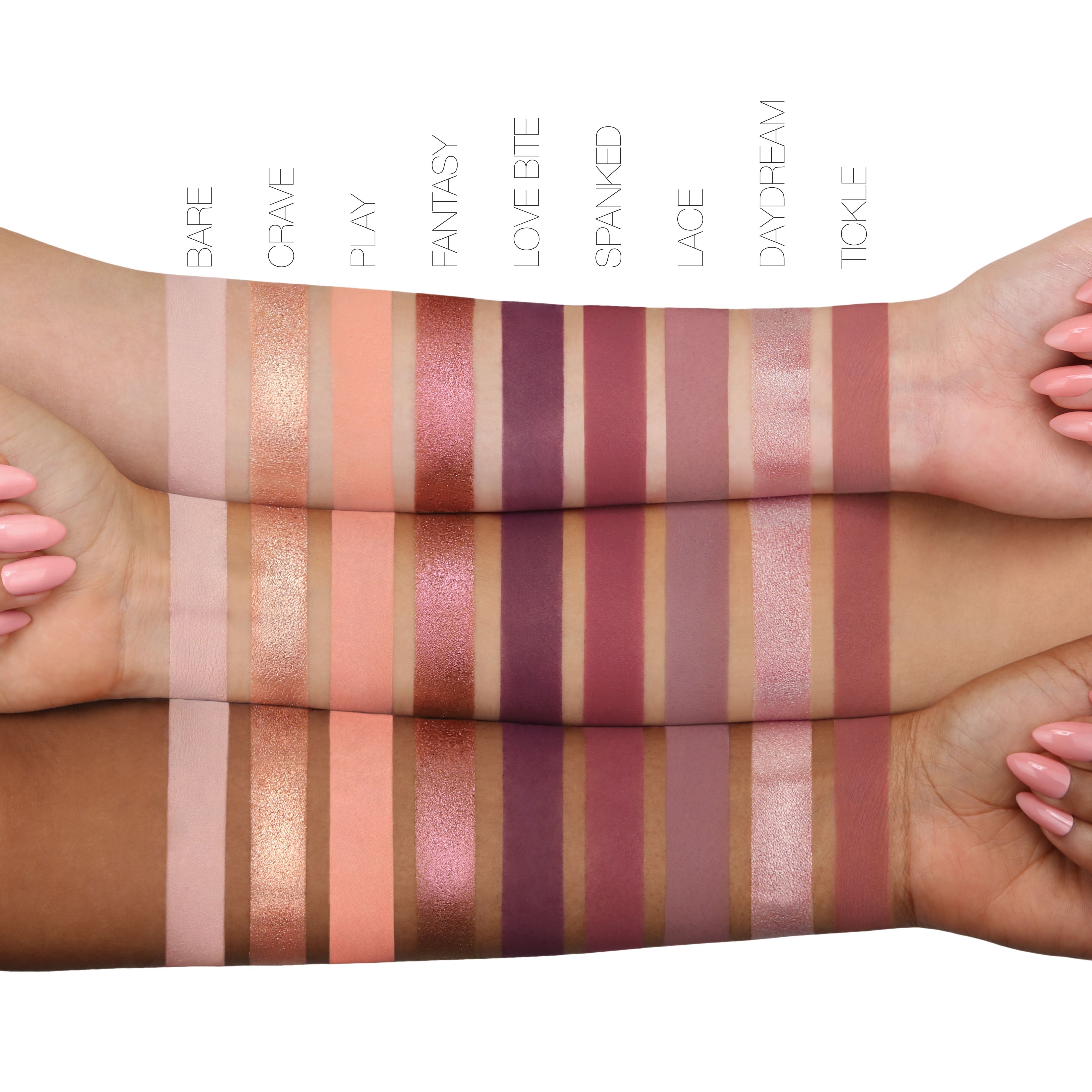 Nude Huda palette swatches